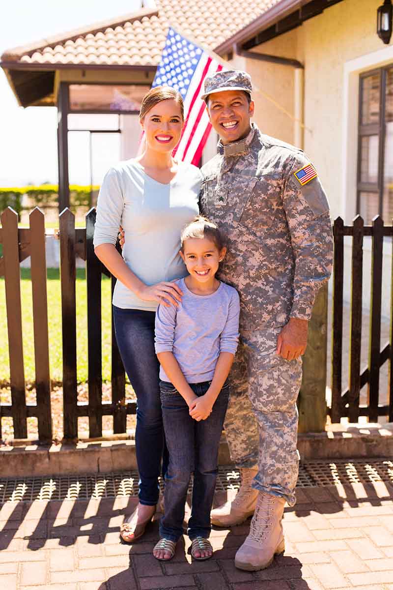 Military family portrait